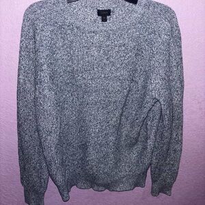 J. Crew Men's Heathered Gray Crewneck Sweater